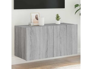 Meuble tv coloris gris 80 cm <strong></strong>  <strong></strong>