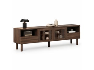 Meuble tv coloris bois foncé 180 cm OKMYHOME