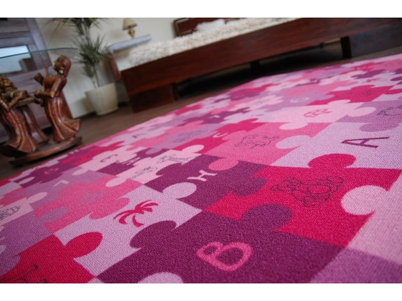  Tapis enfant puzzles violet 100x200 cm  - Conforama E