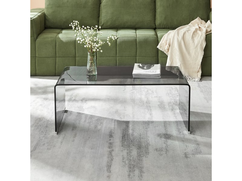  Table basse väsas verre 90 x 45 x 35 cm gris [en.casa] Väsas - Conforama B