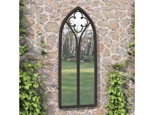 Miroir rectangulaire à fixer coloris noir <strong></strong>  <strong></strong> - 100 cm x 45 cm