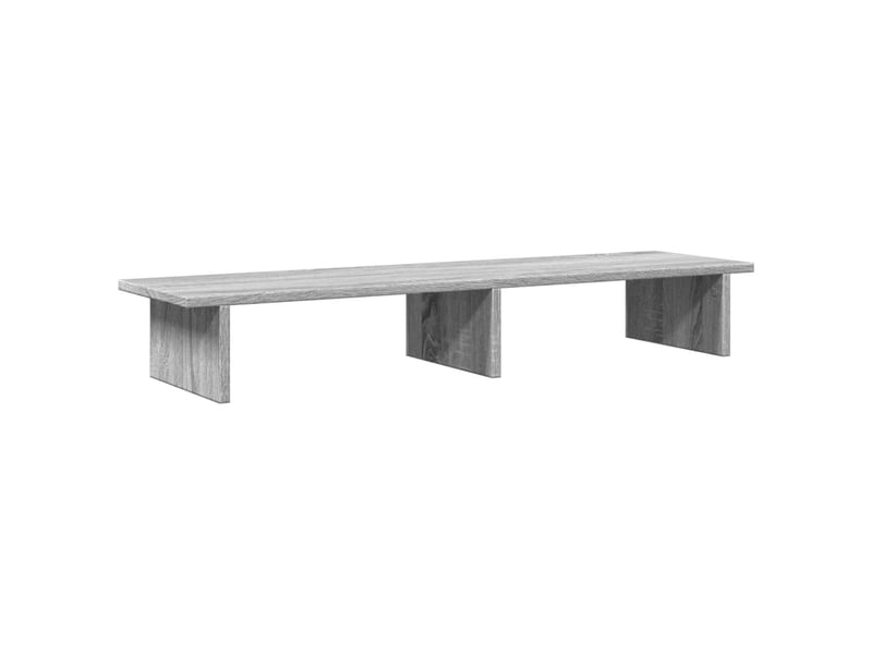  Support de moniteur table meuble bureau sonoma 100 x 27 x 15 cm bois d'ingénierie gris 02_0044980  - Conforama A