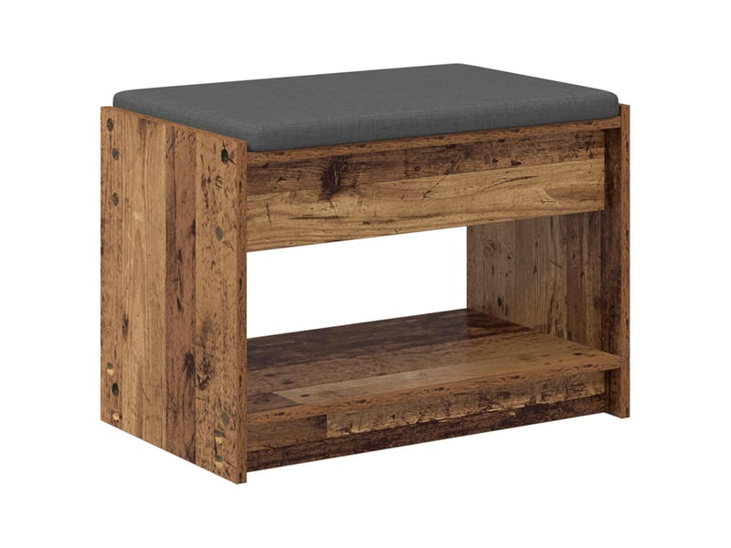  Banc d'entrée, banc interieur bois ancien 63x38x45 cm  - Conforama A