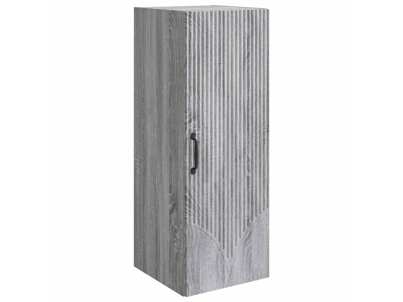  Armoire murale salon 33x34,5x90cm bois d'ingénierie sonoma gris shl2919  - Conforama A