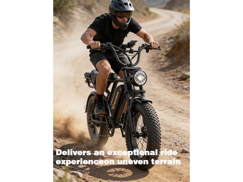  Headeer vélo électrique bk20 750w 48v 20ah autonomie 80km vitesse 50kmh suspension double frein à disque  - Conforama D