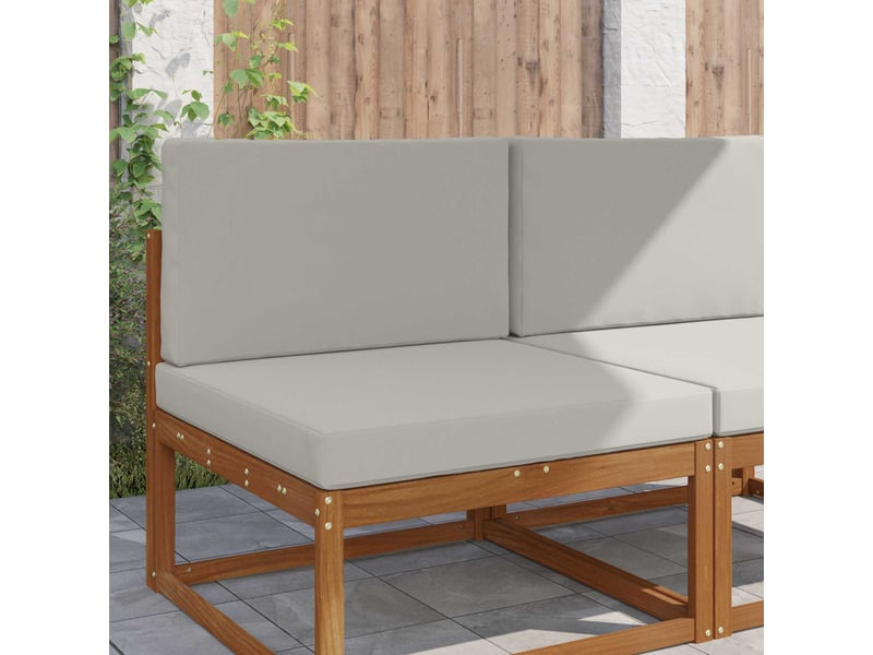  Coussin de canapé d'extérieur, coussin de chaise polyester gris 80 x 80 cm cf54094  - Conforama B