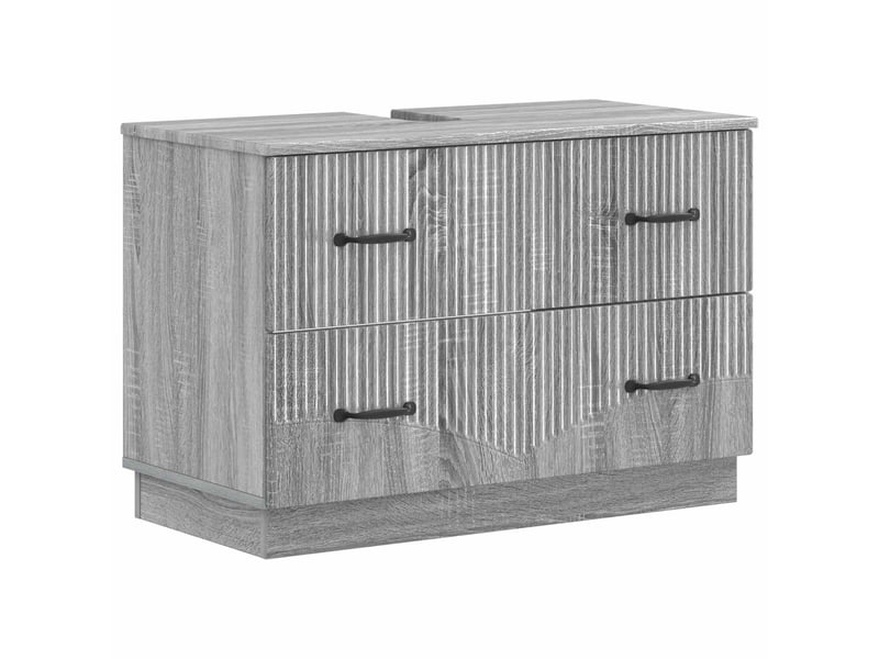  Ensemble de 2 meubles de salle de bain hoorn sonoma gris cf63197  - Conforama C