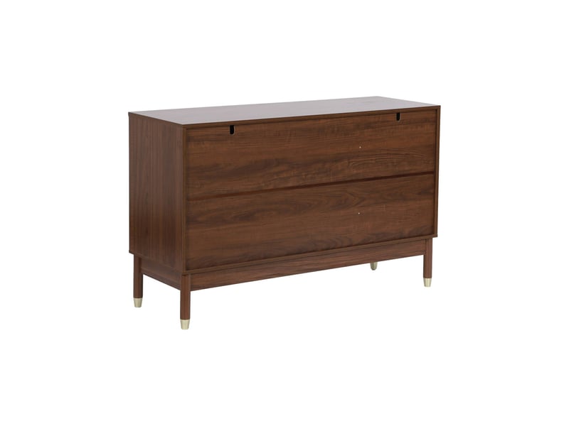  Buffet décor bois et cannage 3 portes teinte noyer - judith  - Conforama E