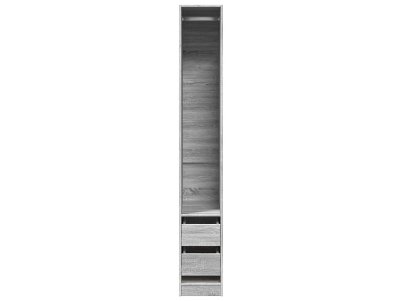  Garde-robe, armoire de rangement sonoma gris 30x50x200 cm bois d'ingénierie shl4263  - Conforama D