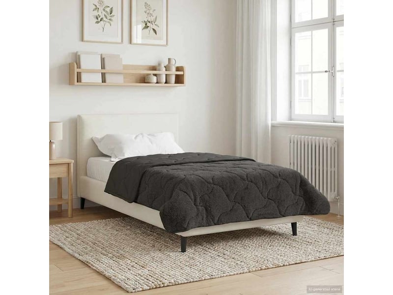  Duvet d'hiver - couette 140 x 220 cm hiver - couette anthracite respirant  - Conforama D