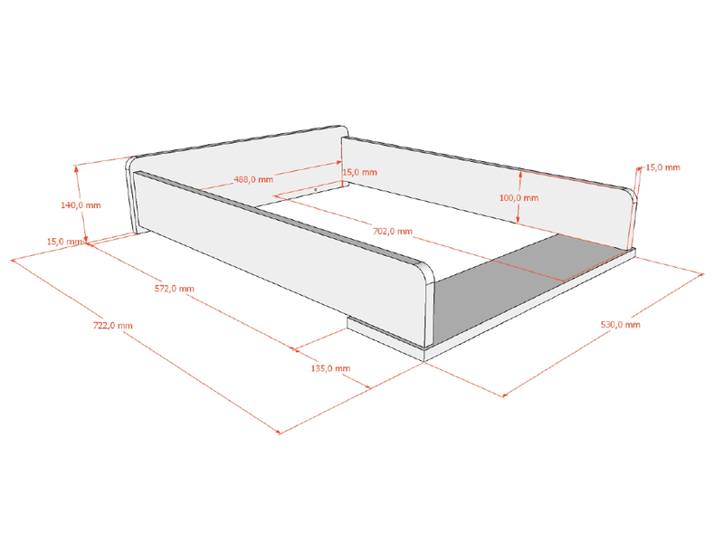  Ensemble chambre swingo commode 3 tiroirs + plan à langer clay SWCO0104 - Conforama E