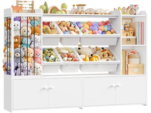 Bibliotheque coloris  blanc  G FORM  - 137.3 cm x 94 cm