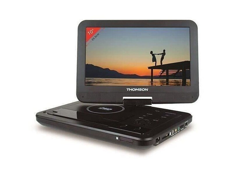  Lecteur dvd portable 10 pouces ecran pivotant thp360 usb sd noir THP360 - Conforama A