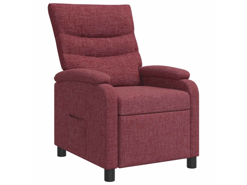 Vidaxl fauteuil inclinable bordeaux tissu - Conforama A