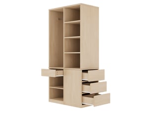Armoire     <strong>MODERNLUXE</strong> <strong></strong> coloris naturel largeur 50 cm