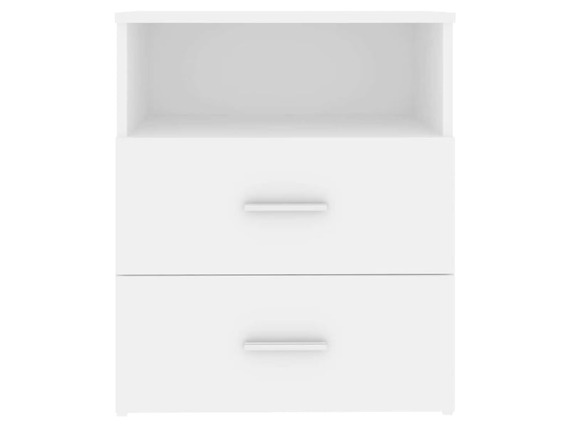  Lot de 2 tables de chevet - cabinet de chevet - table de nuit blanc 50x32x60 cm  - Conforama E