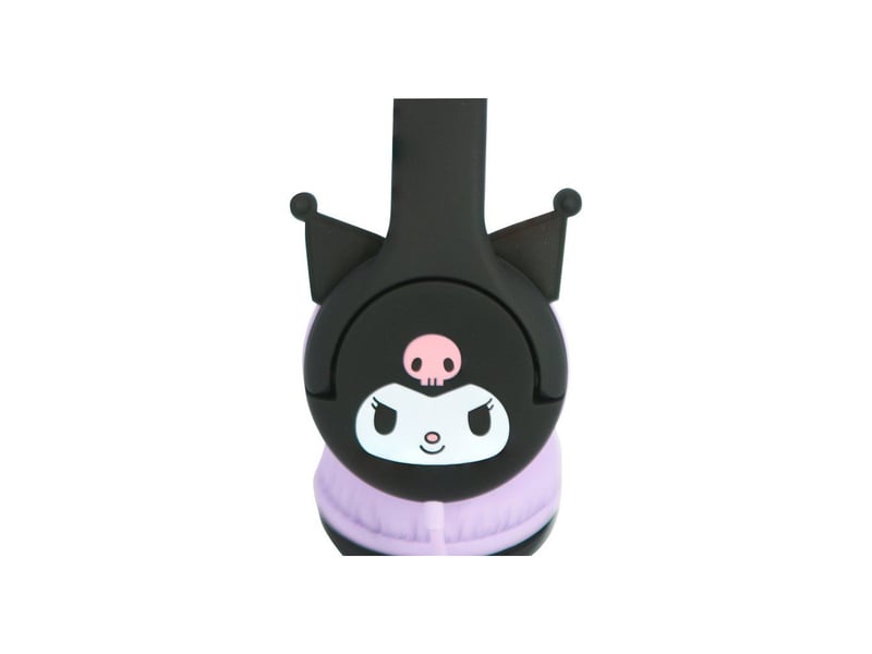  Casque audio enfant filaire kuromi 3,5 mm limite 85 db bandeau ajustable noir violet clair 3-7 ans OTL5055371631907 - Conforama C