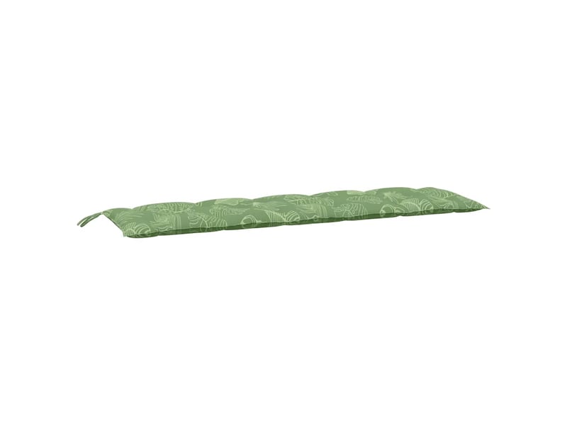  Lot de 2 coussins de banc jardin, coussins d'assise motif de feuilles tissu oxford cf58729  - Conforama E