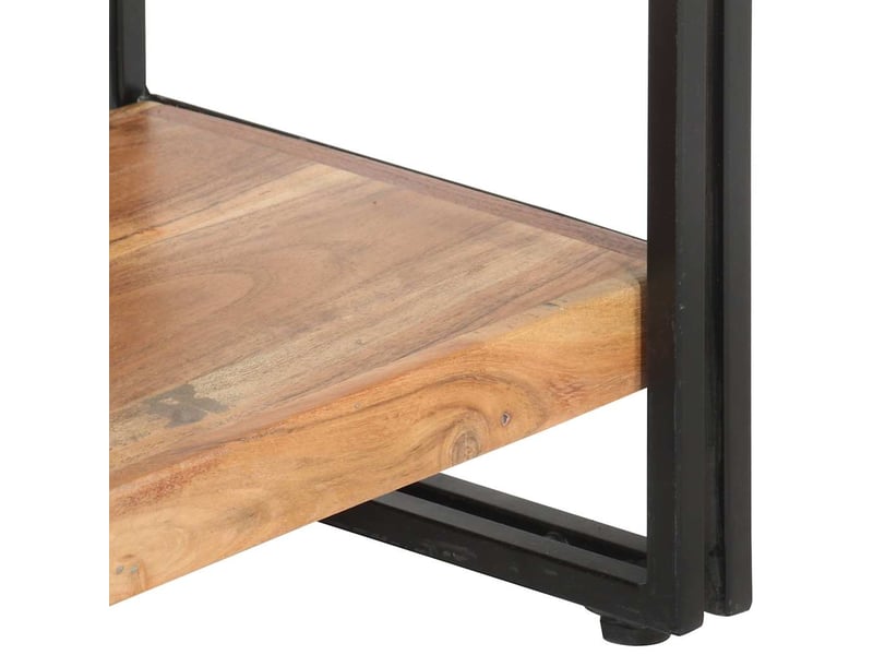  Bibliothèque à 5 niveaux, armoire à livres 60x30x180 cm bois d'acacia solide  - Conforama E