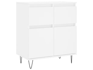 Buffet - bahut - meuble de rangement blanc 60x35x70 cm bois d'ingénierie
