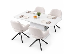 Ensemble table rectangulaire  4 chaise(s)  <strong>STILVORA</strong> <strong></strong> 