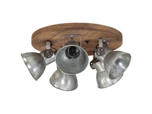 Plafonnier, lampe plafond 25 w argent vintage 50x50x25 cm e27