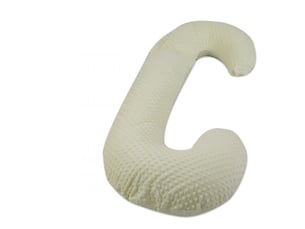 Coussin minky de maternité forme c crème