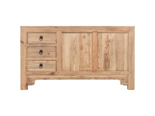 Buffet beige en bois 145x40x81 cm h