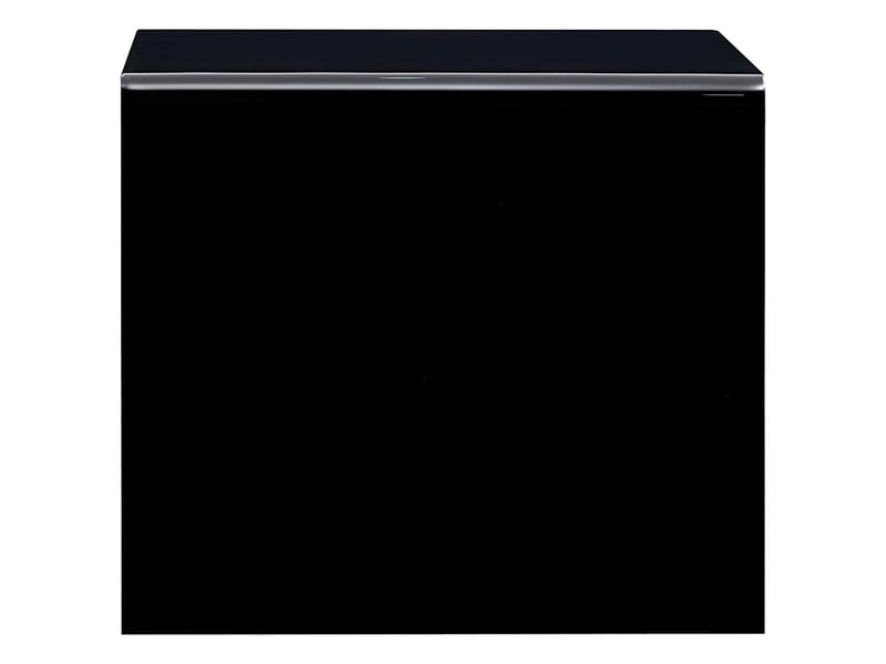  Table basse - table de salon - table à thé noir 50x50x45 cm verre trempé  - Conforama C
