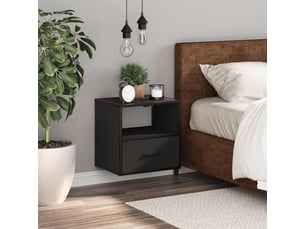 Table de chevet - cabinet de chevet - table de nuit murale noir 40x31x39,5 cm