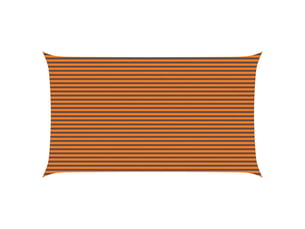 Voile d'ombre - voile d'ombrage - voile parasol orange et marron 4 x 7 m 100 % polyester oxford