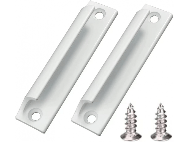  Pièces (blanc) poignée en alliage d'aluminium | poignée pour porte coulissante | poignée pour porte de balcon | poignée de tiroir  - Conforama A