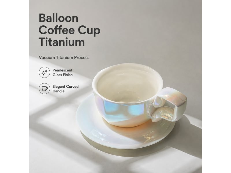 Mug en céramique à forme ballon, noir aurora, ouverture de 11,5 cm - Conforama C