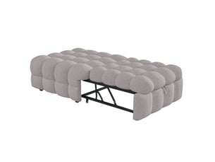 Lit extensible 80x190 cm    coloris gris