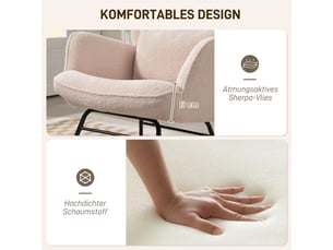 Fauteuil relax manuel DUBOISDESIGN Polyester beige