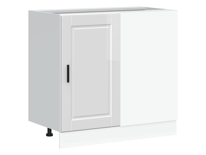 Meuble de rangement, meuble bas de cuisine bois d'ingénierie blanc brillant shl5001 - Conforama A
