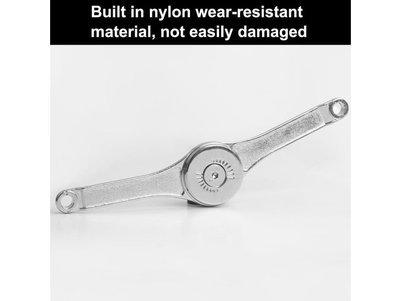 Jeu de 2 supports pliables avec fixateur angulaire, mécanisme pour portes rabattables, boîtes et lits avec clé  - Conforama E