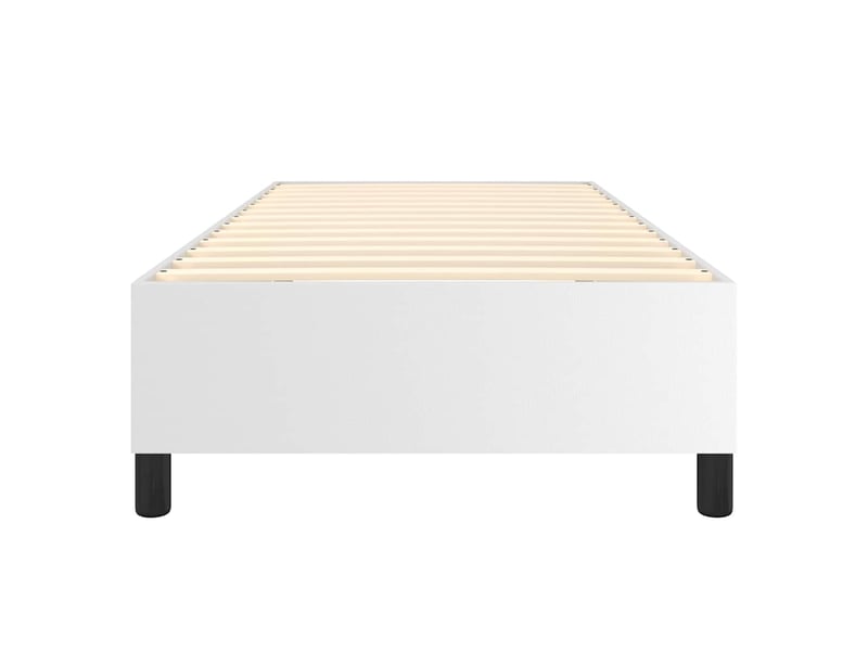  Lit simple- lit adulte -  cadre de lit à lattes blanc 80x200 cm similicuir  - Conforama D