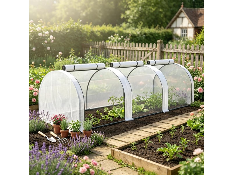 Serre de protection pour plantes modulaire, abri de jardin compact, vert, pratique - Conforama B