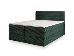 Lit avec rangement 180x200 cm <strong>MASSENO</strong> <strong></strong> coloris vert