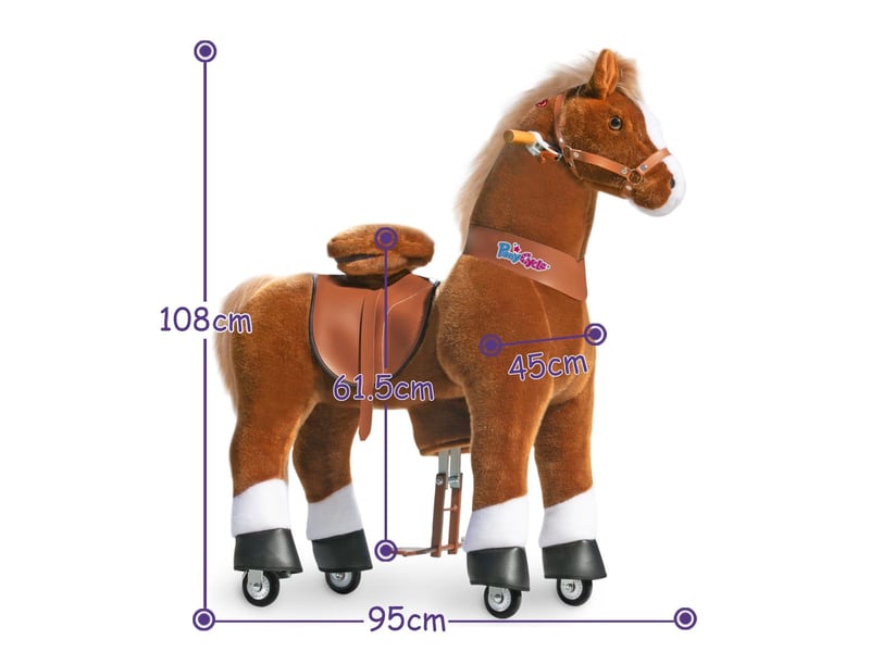  Poney marron avec sabots blanc Ux524 - Conforama B
