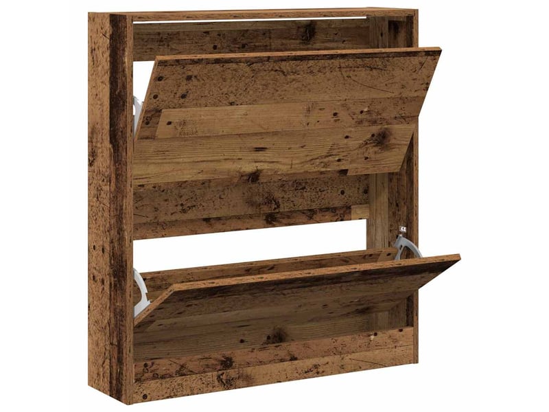  Meuble à chaussure, cabinet à chaussures 80x21x87,5 cm bois d'ingénierie shl7771  - Conforama E