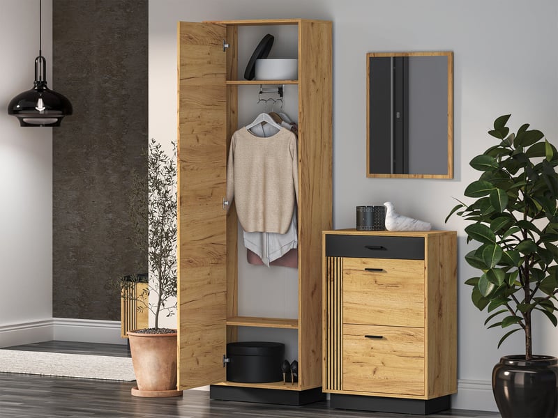  Selsey vasco - armoire à une porte - 60 cm - chêne Vasco - Conforama C
