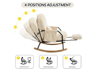 Fauteuil relax manuel DUBOISDESIGN Tissu / Microfibre beige