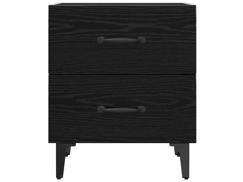  Table de chevet - table de lit chêne noir 40 x 35 x 47,5 cm bois d'ingénierie  - Conforama E