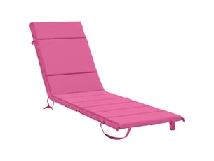 Coussin de transat, coussin pour bain de soleil gemert 100 % polyester rose 200 x 60 x 3 cm cf56184