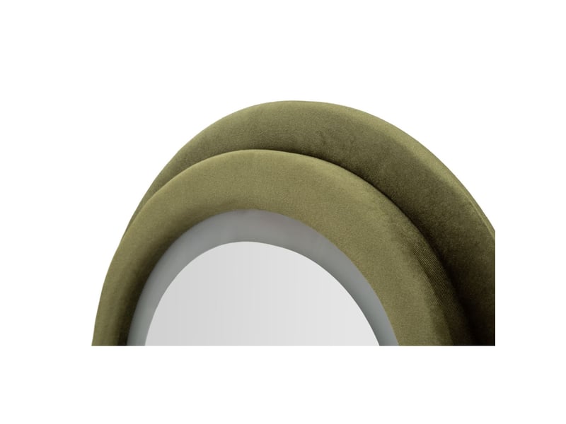  Miroir mural led ondulé velluto 160cm vert  - Conforama D