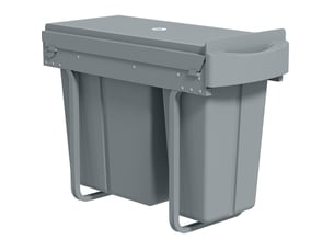 Poubelle coulissante 30 l 52 x 26 x 40,8 cm grise