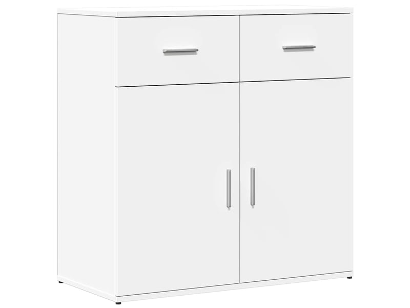  Buffets 2 pcs - bahut - meuble de rangement blanc 79x38x80 cm bois d’ingénierie  - Conforama D