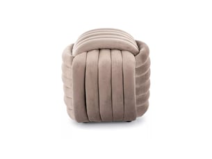 Pouf / repose pied DECONATION taupe
